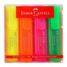 RESALTADORES FABER TEXTLINER SET X4