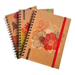 CUADERNO REMEMBER TAPA DURA KRAFT ECO A5 80H.