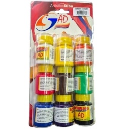 PINTURA ACRILICA AD ESCOLAR 40 ML. SET X 9