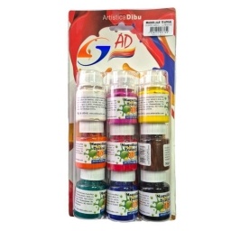 PINTURA MAQUILLAJE AD 40ML. CARNAVAL  SET X 9