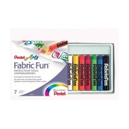 PASTEL SECO PENTEL FABRIC FUN X7