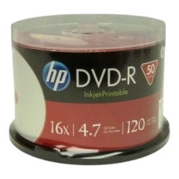 DISCO VIRGEN DVD-R HP IMPRIMIBLE BULL X50