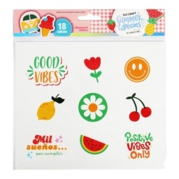 STICKERS IBI CRAFT CON DISEOS SUMMER DREAMS X18