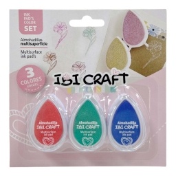 ALMOHADILLA IBI CRAFT MULTI SUPERFICIE COLORES CLAROS PACK X3