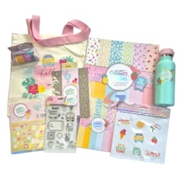 BOLSA DE MANO IBI CRAFT HELLO SUMMER + TERMO Y ACCESORIOS