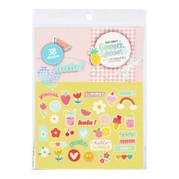 STICKERS IBI CRAFT CON DISEOS SUMMER DREAMS SET X 38