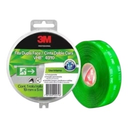 CINTA DOBLE FAZ ESPUMA INTERIORES 3M VHB 4910 19MM. X5MT.