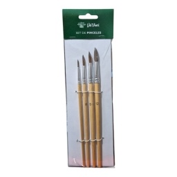 SET PINCEL DA VINCI REDONDO X4