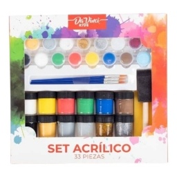 PINTURA ACRILICA DA VINCI KIDS SET DE ARTE X33