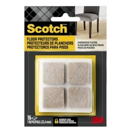 PROTECTORES DE FIELTRO 3M SCOTCH CUADRADO X4