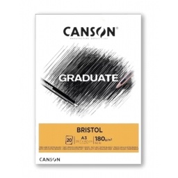 BLOCK DIBUJO CANSON GRADUATE BRISTOL 180GR. A3