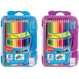 LAPICES DE COLORES MAPED COLOR PEPS X12+3 FLUO