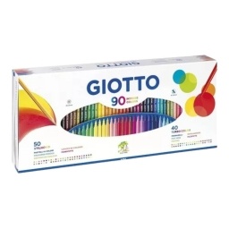 LAPICES DE COLORES GIOTTO STILNOVO + MARCADORES TURBOCOLOR X90