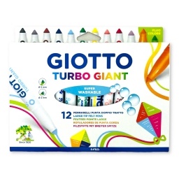 MARCADORES GIOTTO TURBO GIANT GRUESOS X12